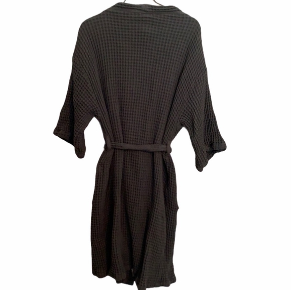 Bathen Waffle-Knit Bathrobe - Picture 2 of 6